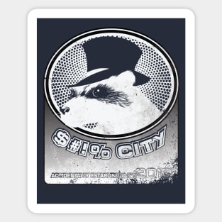 $#!% City (for dark color shirts) Sticker